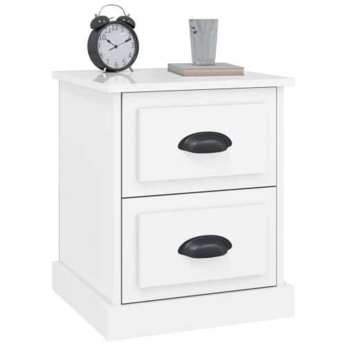 Noćni ormarići sjajni bijeli 2 kom 39 x 39 x 47,5 cm drveni - Visoko sjajno bijela 2 Cijena