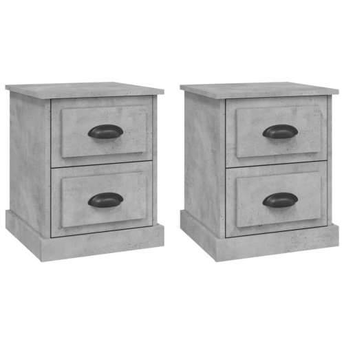 Noćni ormarići 2 kom boja betona 39x39x47,5cm konstruirano drvo - Beton siva 2 Cijena