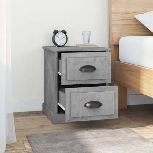 Noćni ormarići 2 kom boja betona 39x39x47,5cm konstruirano drvo - Beton siva 2 Cijena