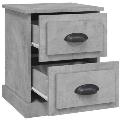 Noćni ormarići 2 kom boja betona 39x39x47,5cm konstruirano drvo - Beton siva 2 Cijena