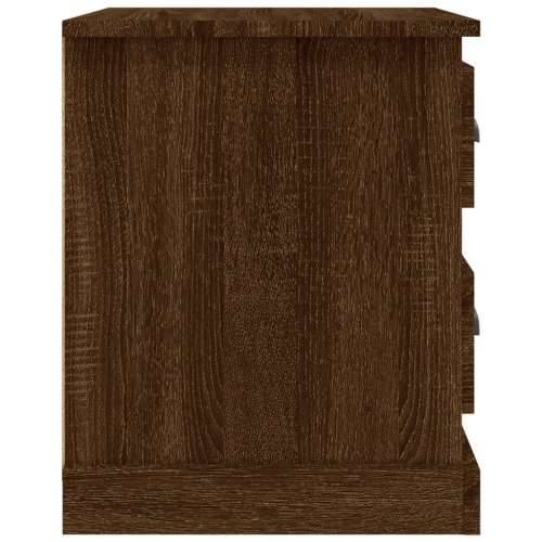 Noćni ormarić smeđeg hrasta 39 x 39 x 47,5 cm konstruirano drvo - Smeđi hrast 1 Cijena