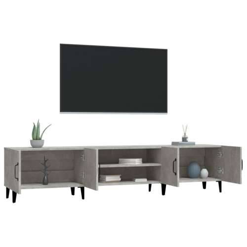 TV ormarić boja betona 180x31,5x40 cm od konstruiranog drva - Beton siva 1 Cijena