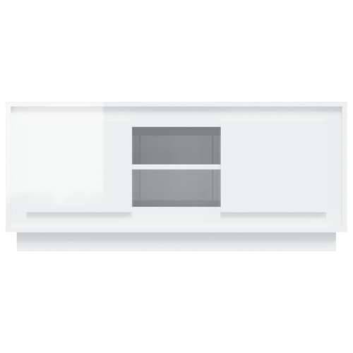 TV ormarić sjajni bijeli 102x35x45 cm konstruirano drvo - Visoko sjajno bijela 1 Cijena