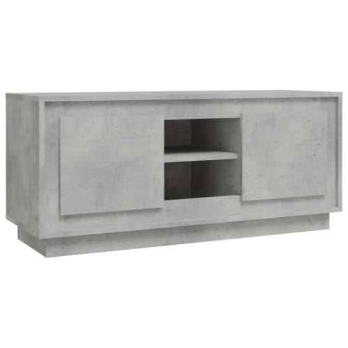 TV ormarić boja betona 102x35x45 cm od konstruiranog drva - Beton siva 1 Cijena