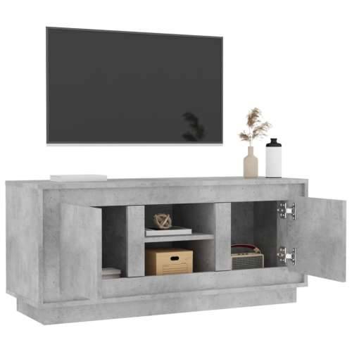 TV ormarić boja betona 102x35x45 cm od konstruiranog drva - Beton siva 1 Cijena