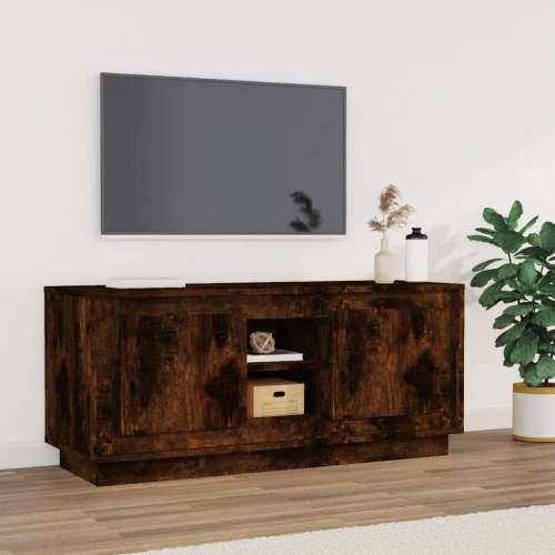 TV ormarić boja dimljenog hrasta 102x35x45 cm konstruirano drvo - Dimljeni hrast 1 Cijena