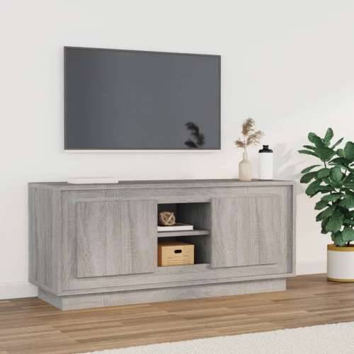 TV ormarić boja hrasta sonome 102x35x45 cm konstruirano drvo - Sivi hrast sonoma 1 Cijena