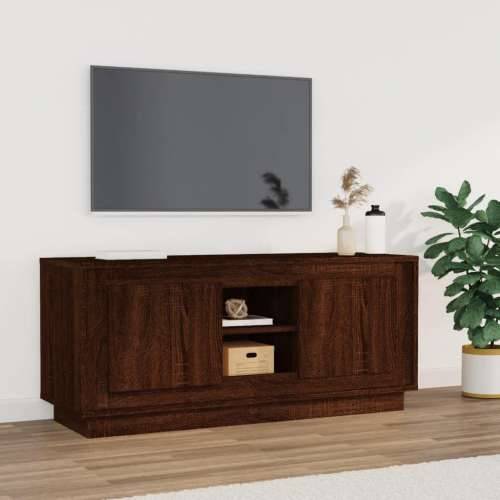 TV ormarić boja smeđeg hrasta 102x35x45 cm konstruirano drvo - Smeđi hrast 1 Cijena