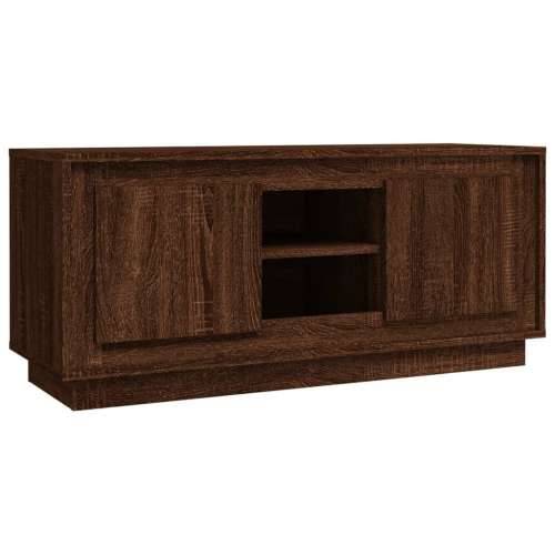 TV ormarić boja smeđeg hrasta 102x35x45 cm konstruirano drvo - Smeđi hrast 1 Cijena