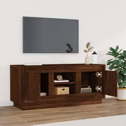 TV ormarić boja smeđeg hrasta 102x35x45 cm konstruirano drvo - Smeđi hrast 1 Cijena