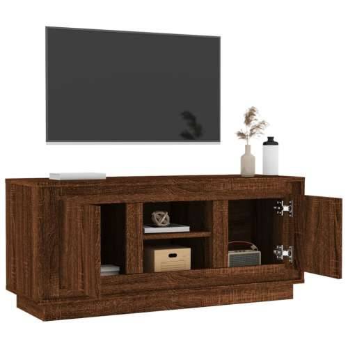 TV ormarić boja smeđeg hrasta 102x35x45 cm konstruirano drvo - Smeđi hrast 1 Cijena