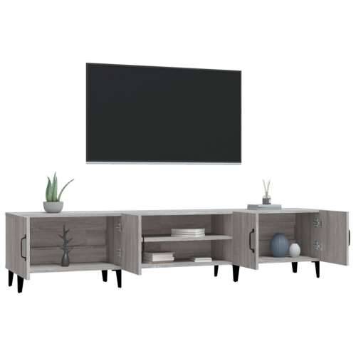 TV ormarić boja hrasta sonome 180x31,5x40 cm konstruirano drvo - Sivi hrast sonoma 1 Cijena