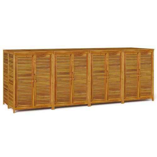 Vrtna kutija za pohranu 280x87x104 cm od masivnog drva bagrema - 280 x 87 x 104 cm Cijena