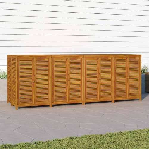 Vrtna kutija za pohranu 280x87x104 cm od masivnog drva bagrema - 280 x 87 x 104 cm Cijena