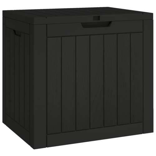 Vrtna kutija za pohranu crna 55,5 x 43 x 53 cm polipropilen - Crna Cijena