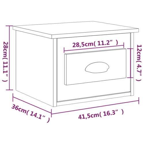 Zidni noćni ormarić boja hrasta sonome 41,5 x 36 x 28 cm - sonoma hrast 1 Cijena