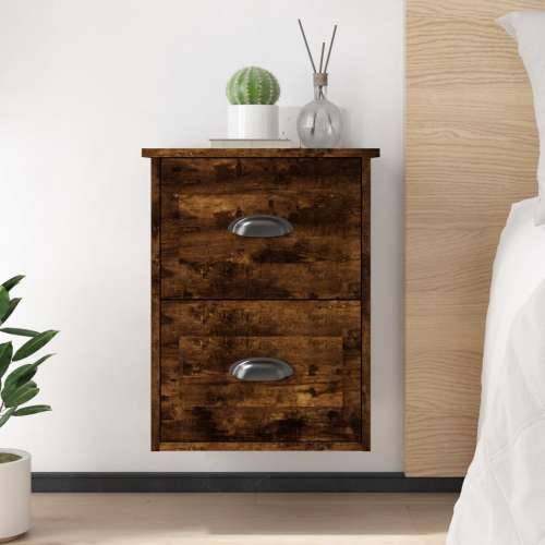 Zidni noćni ormarići 2 kom boja dimljenog hrasta 41,5x36x53 cm - Dimljeni hrast 2 Cijena