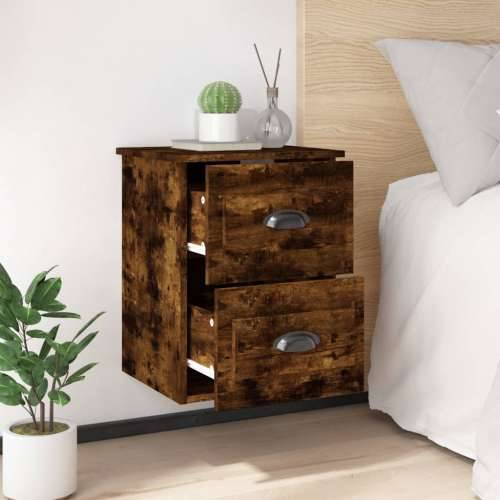 Zidni noćni ormarići 2 kom boja dimljenog hrasta 41,5x36x53 cm - Dimljeni hrast 2 Cijena