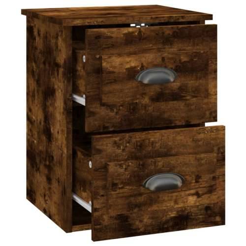 Zidni noćni ormarići 2 kom boja dimljenog hrasta 41,5x36x53 cm - Dimljeni hrast 2 Cijena