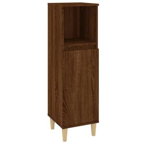 Kupaonski ormarić boja hrasta 30x30x100 cm konstruirano drvo - Smeđi hrast 1 Cijena