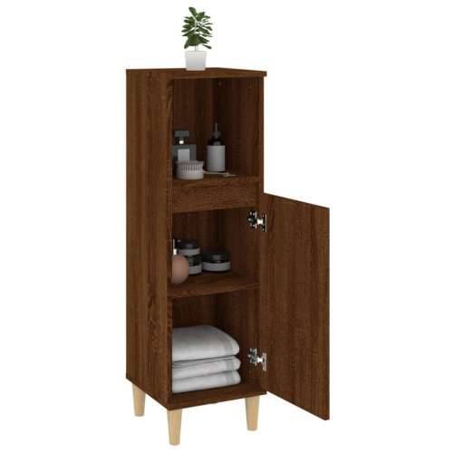 Kupaonski ormarić boja hrasta 30x30x100 cm konstruirano drvo - Smeđi hrast 1 Cijena
