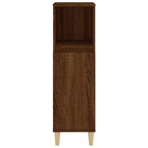 Kupaonski ormarić boja hrasta 30x30x100 cm konstruirano drvo - Smeđi hrast 1 Cijena
