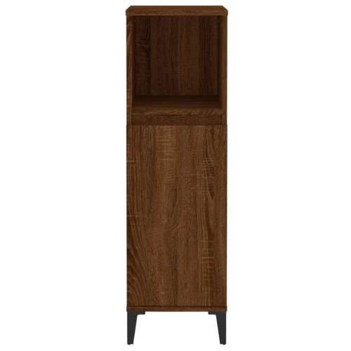 Kupaonski ormarić boja hrasta 30x30x100 cm konstruirano drvo - Smeđi hrast 1 Cijena