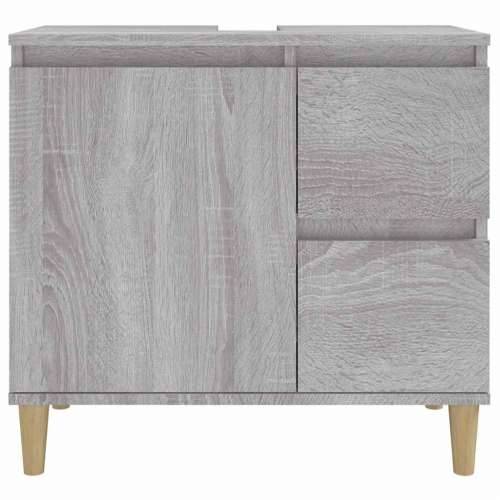 Kupaonski ormarić boja hrasta 65 x 33 x 60 cm konstruirano drvo - Sivi hrast sonoma 1 Cijena