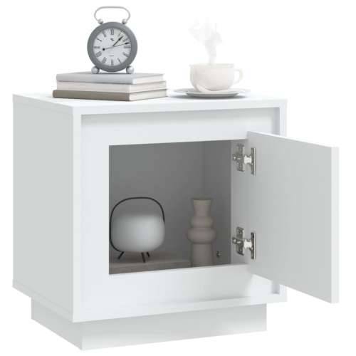 Noćni ormarići 2 kom bijeli 44 x 35 x 45 cm konstruirano drvo - Bijela 2 Cijena