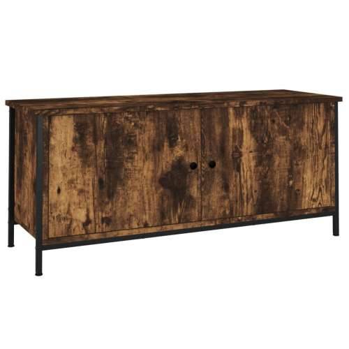 TV ormarić s vratima boja hrasta 102x35x45 cm konstruirano drvo - Dimljeni hrast 1 102 cm Cijena