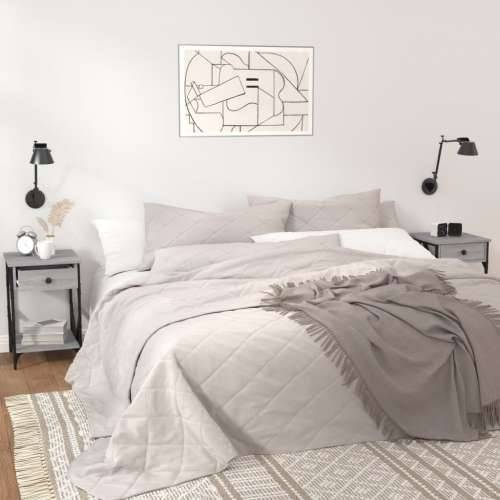Noćni ormarići 2 kom boja hrasta 40x42x60 cm konstruirano drvo - Sivi hrast sonoma 2 Cijena