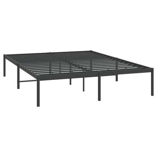 Metalni okvir za krevet crni 140x200 cm Cijena