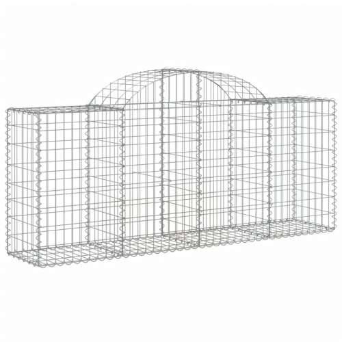 Lučne gabionske košare 7 kom 200x50x80/100 cm pocinčano željezo - 200 x 50 x 80/100 cm 7 Cijena