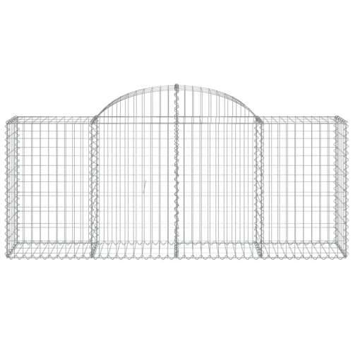Lučne gabionske košare 7 kom 200x50x80/100 cm pocinčano željezo - 200 x 50 x 80/100 cm 7 Cijena