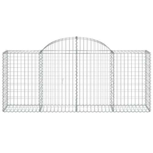 Lučne gabionske košare 9 kom 200x50x80/100 cm pocinčano željezo - 200 x 50 x 80/100 cm 9 Cijena
