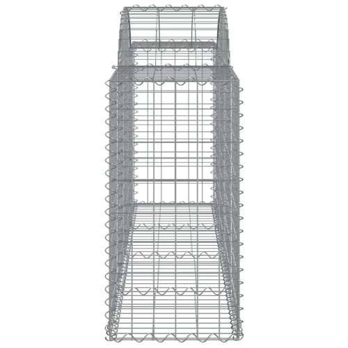 Lučne gabionske košare 9 kom 200x50x80/100 cm pocinčano željezo - 200 x 50 x 80/100 cm 9 Cijena