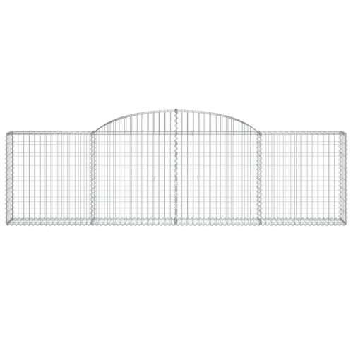 Lučne gabionske košare 8 kom 300x30x80/100 cm pocinčano željezo - 300 x 30 x 80/100 cm 8 Cijena