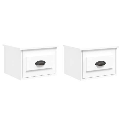 Zidni noćni ormarići 2 kom bijeli 41,5 x 36 x 28 cm - Bijela 2 Cijena