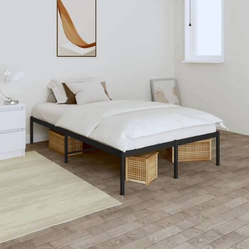 Metalni okvir za krevet crni 120x200 cm - Crna 120 x 200 cm bez uzglavlja Cijena