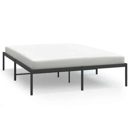 Metalni okvir za krevet crni 160x200 cm - Crna 160 x 200 cm bez uzglavlja Cijena