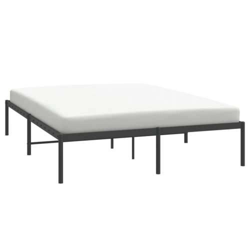 Metalni okvir za krevet crni 160x200 cm - Crna 160 x 200 cm bez uzglavlja Cijena