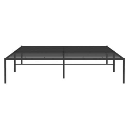 Metalni okvir za krevet crni 160x200 cm - Crna 160 x 200 cm bez uzglavlja Cijena