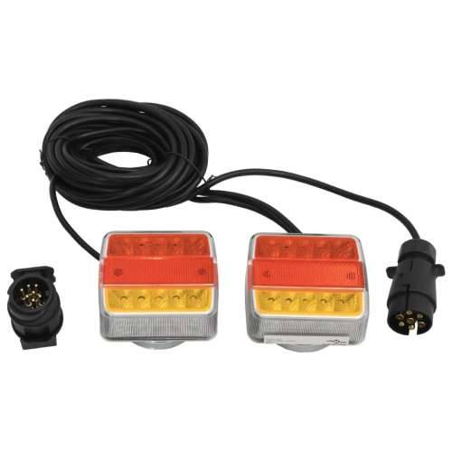 Svjetla za prikolicu 2 kom crvena 10,5 x 7,5 x 10 cm 12 V LED - 10.5 x 7.5 x 10 cm 2 LED žarulja Cijena
