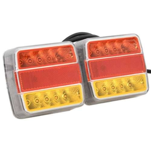 Svjetla za prikolicu 2 kom crvena 10,5 x 7,5 x 10 cm 12 V LED - 10.5 x 7.5 x 10 cm 2 LED žarulja Cijena