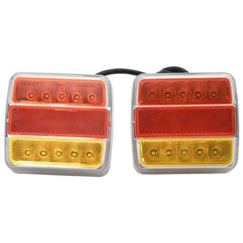 Svjetla za prikolicu 2 kom crvena 10,5 x 7,5 x 10 cm 12 V LED - 10.5 x 7.5 x 10 cm 2 LED žarulja Cijena