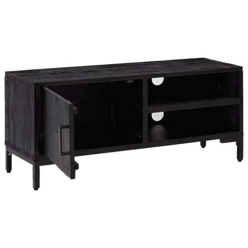 TV ormarić crni 90 x 30 x 40 cm od masivne borovine - Crna 90 x 30 x 40 cm 1 Cijena