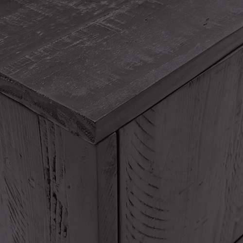 TV ormarić crni 90 x 30 x 40 cm od masivne borovine - Crna 90 x 30 x 40 cm 1 Cijena