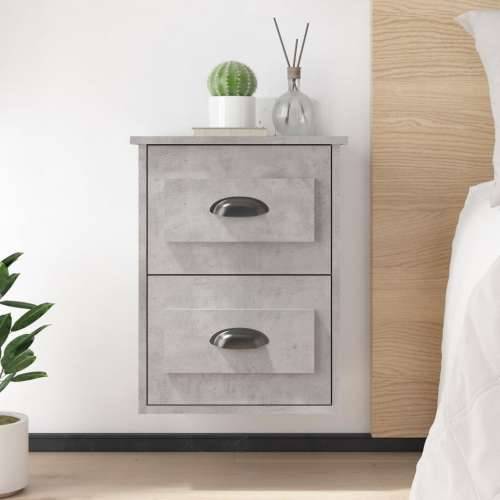 Zidni noćni ormarići 2 kom siva boja betona 41,5x36x53 cm - Beton siva 2 Cijena