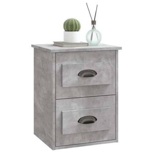 Zidni noćni ormarići 2 kom siva boja betona 41,5x36x53 cm - Beton siva 2 Cijena