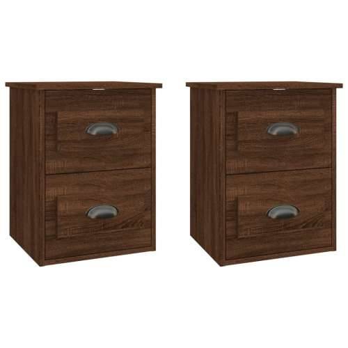 Zidni noćni ormarići 2 kom smeđa boja hrasta 41,5x36x53 cm - Smeđi hrast 2 Cijena